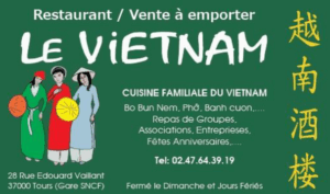 Restaurant Le Vietnam à Tours