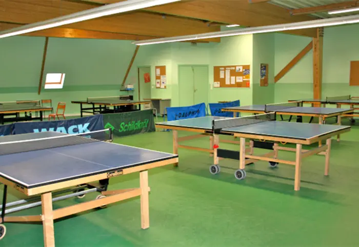 Salle de tennis de table